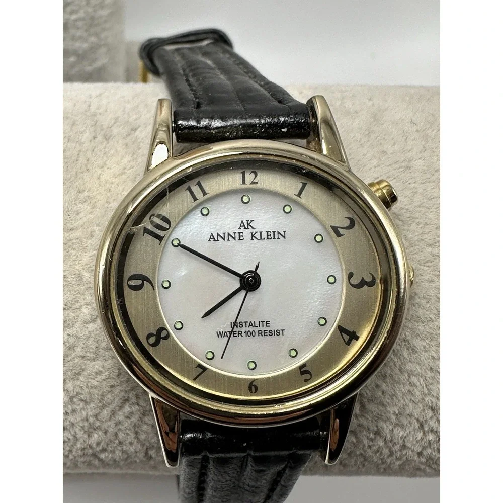 Anne Klein Instalite 10/7160A New Battery Ladies MOP Watch‎ 30MM 6.5